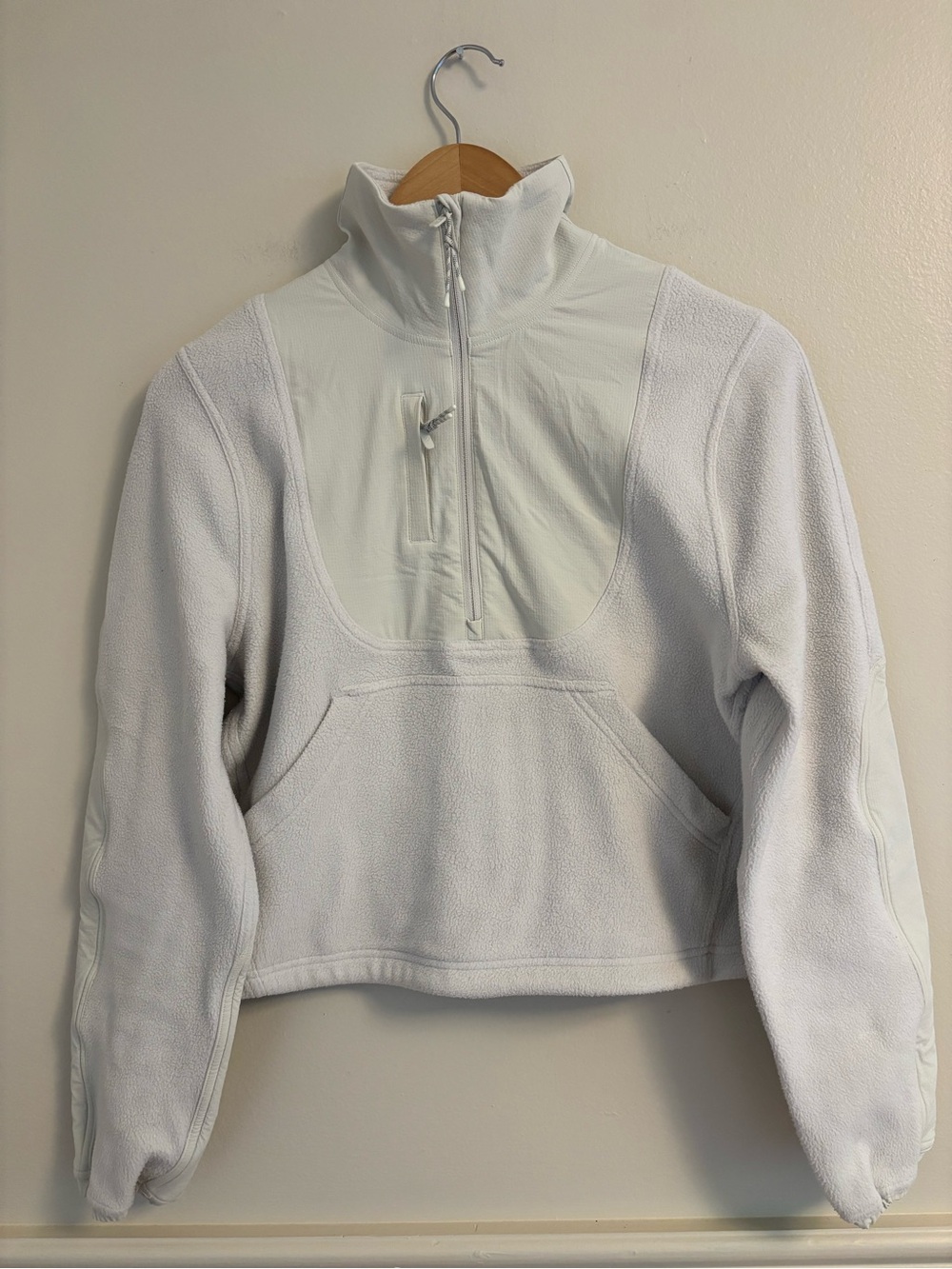 lululemon athletica White Quarter‑Zip Fleece Pullover
